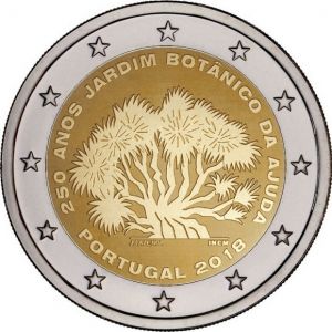 PORTUGAL 2 EURO 2018 - 250TH ANNIVERSARY OF THE AJUDA BOTANICAL GARDEN IN LISBON